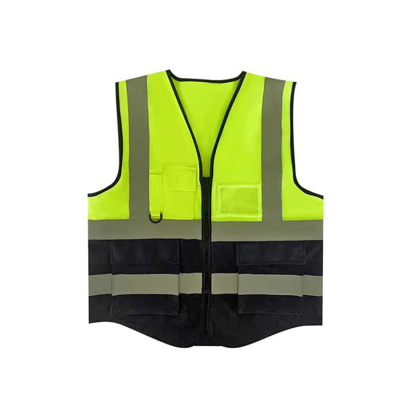SV003 Hi-Viz عاكس اثنين من النغمة سلامة السلامة c/w zip & id zip & id boucts