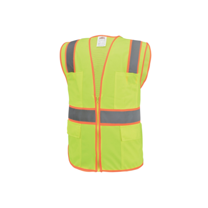 SV005 الاقتصاد HI-VIZ الإشارة السلامة الإشارة سترة C/W ZIP & GOICTS